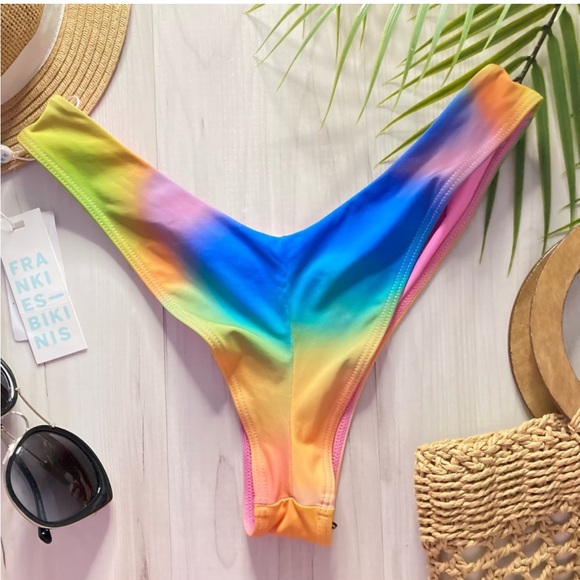 Frankies Cheeky Rainbow Bikini Bottom in Serotonin - Picture 7 of 10